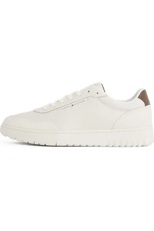 Tommy Hilfiger Herren Court Sneaker Basket Core Elegant, Weiß (Alabaster), 44