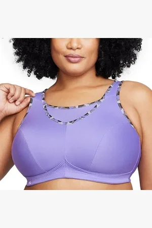 Glamorise Große Größen Plusgröße Bustier Sport-BH mit bestem Halt ohne Bügel Nr. 1066, , 90D