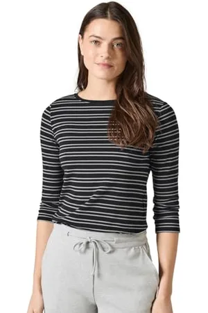 CECIL Damen B319894 NOS Two-Tone Striped Boatneck, , XS EU