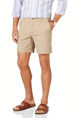 Amazon Herren 18 cm Lange Stretch-Chinohose mit schmaler Passform, , 29W