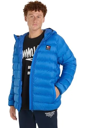 Tommy Hilfiger Herren Daunenjacke Hooded Light Down Jacket Winter, (Meridian Blue), S
