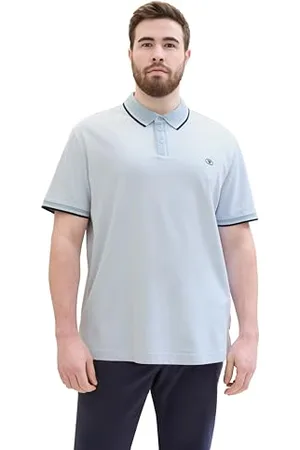 TOM TAILOR Herren Plussize Basic Piqué Poloshirt, , 3XL