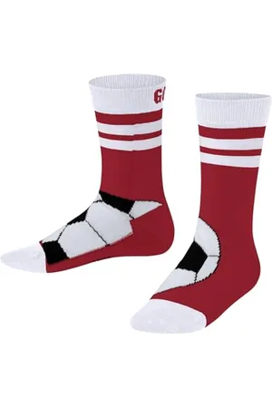 Falke Unisex Kinder Socken Active Soccer K So Baumwolle Funktionsmaterial dünn atmungsaktiv gemustert 1 Paar, , 27-30