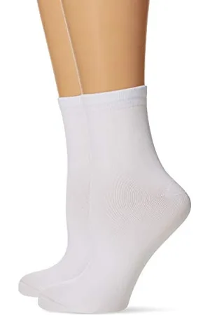 Dim Socken Skin Weich Damen x2, White, One Size