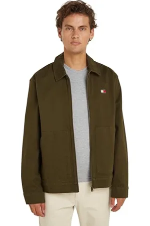Tommy Hilfiger Herren Jacke Übergangsjacke, (Drab Olive Green), XXL