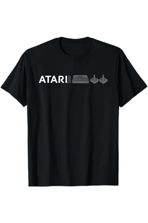 Atari Unisex Retro-Gaming-T-Shirt Small Klassisch Kurzarm Crew-Ausschnitt Slim Passform 1 Count 0 Pockets Stretchable EU S M 16-40.5 cm 2600 Slim Logo T-Shirt