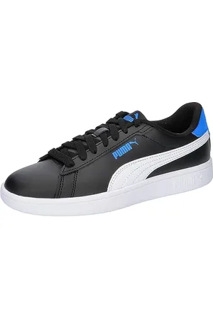 PUMA Unisex Youth SMASH 3.0 L JR- BLACK- WHITE-RACING BLUE