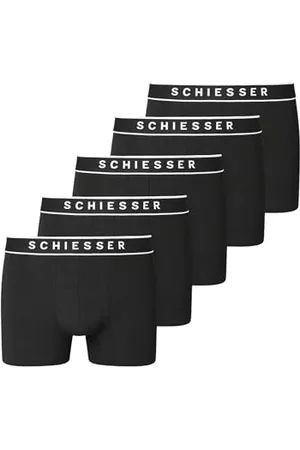 Schiesser Herren 5 Pack Boxershorts Unterwäsche Bio-Baumwolle - 95/5 Organic, , L EU