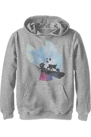 Disney Kids Watercolor Bambi Youth Pullover Hoodie, , Small