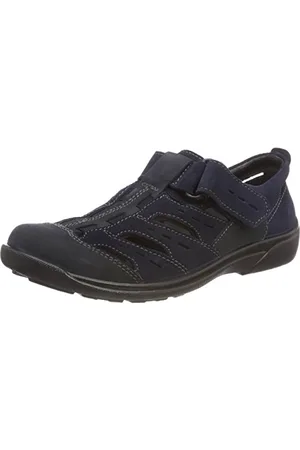 Rohde Herren Halbschuhe Slipper Leder Klettverschluss Rostock 1235, Größe:43 EU, Farbe: