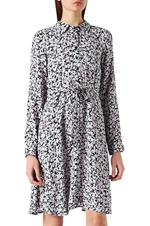SELECTED Damen Slffiola Ls Aop Shirt Dress Noos, , 42