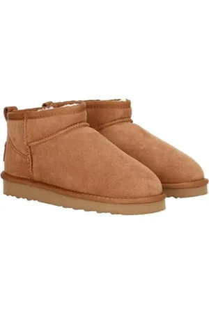 Oog Damen Lederboots mit Lammfell Echt-Leder warm gefüttert Schnee Boots Winter Boots ( , Numeric_38)