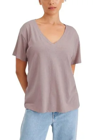 Dockers Damen Deep V-Neck Tee TEES, , Large