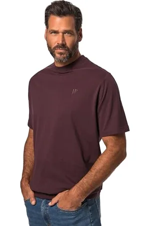 JP 1880 Herren große Größen Übergrößen Menswear L-8XL T-Shirt, Bauchfit, Basic, Halbarm, XXL bis 10XL 6XL 712616110-6XL