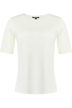 Comma, T-Shirt mit Rippstruktur