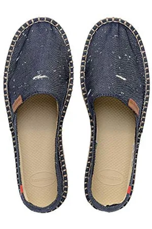 Havaianas Origine Stripes Espadrille Wedge Sandale, Marineblau, 5 UK (37 EU)