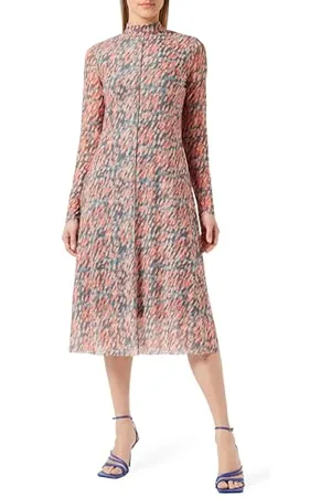 Comma, AOP Midikleid aus Mesh
