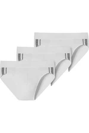 Schiesser Herren 3 Pack Softbund Und Streifen - 95/5 Organic Slip, , XXL EU