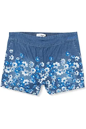 Desigual Girls DENIM_COR Shorts, Blue, 13/14