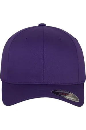 Flexfit Unisex Wooly Combed Baseballkappe, purple, L/XL