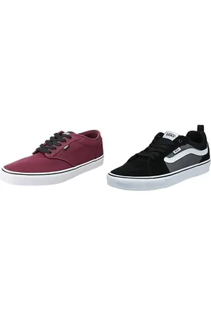 Vans Herren Atwood Sneaker, (Canvas) Oxblood/White, 44 EU Filmore Schwarz ((Suede Canvas) Black/Pewter T2J)