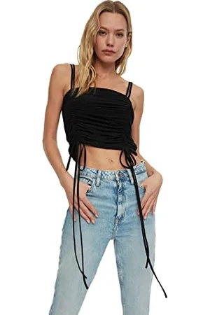 Trendyol Damen Gestrickte Bluse Blouse, , S EU