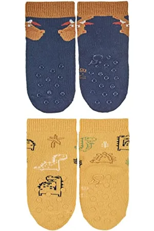 Sterntaler Baby-Jungen Krabbelsöckchend 2er-Pack Drache+Dino ABS Söckchen, , 19-20