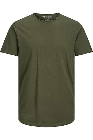 JACK & JONES JACK&JONES Basic T-Shirt Rundhals Kurzarm Jersey Baumwolle Shirt Regular Fit JJEBASHER