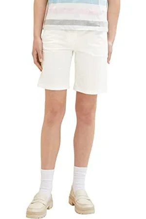 TOM TAILOR Damen 1036867 Chino Bermuda Shorts, 10315-Whisper White, 46