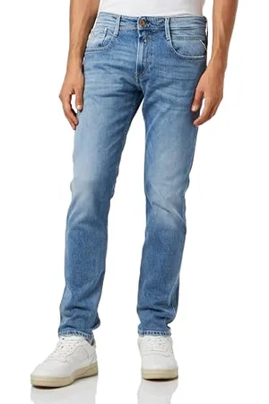 Replay Herren Jeans Anbass Slim-Fit Original, (Blau), 32W / 30L