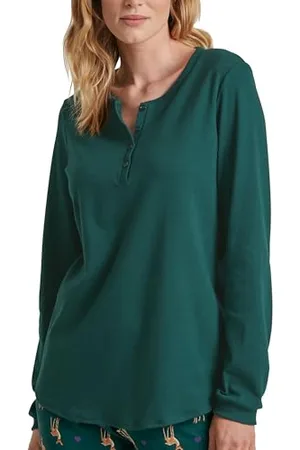 Calida Favourites Langarmshirt Damen, aus 100% Baumwolle
