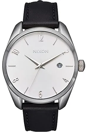 Nixon Damen Analog Japanisches Miyota-Quarzuhrwerk mit DREI Zeigern und Datumsanzeige Uhr mit Leder Armband A1343-625-00