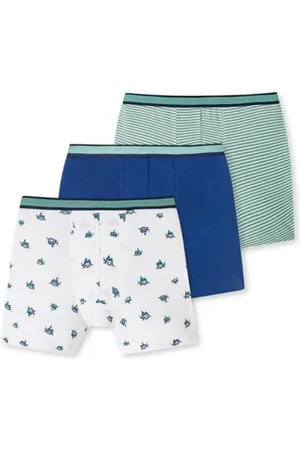 Schiesser Jungen 3 Pack Boxershorts-95/5 Organic Bio Baumwolle-Größe 140 Unterwäsche, , 92 (3er Pack)