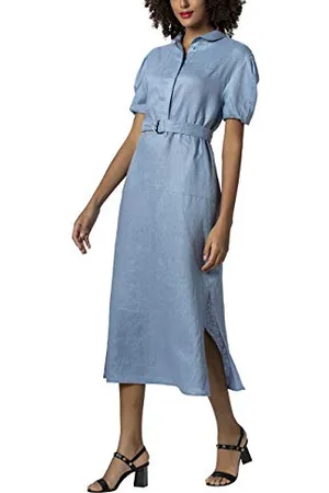Apart Damen Linen Dress Kleid, per Pack , 38 (Herstellergröße: 38)