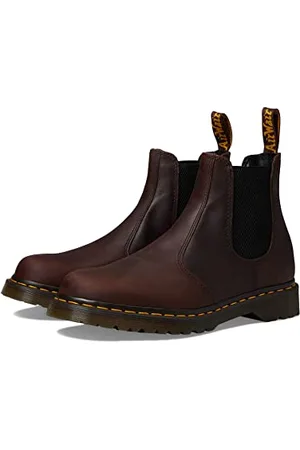 Dr. Martens Herren 2976 Waxed Full Grain Leather Boot Chelsea-Stiefel, Kastanienbraunes, gewachstes Vollnarbenleder, 39 EU