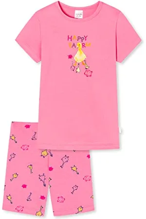 Schiesser Mädchen Schlafanzug Set Pyjama Kurz - 100% Organic Bio Baumwolle - Größe 92 Bis 140 Pyjamaset, , 92