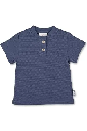 Sterntaler Kurzarm -Schwimmshirt Struktur für Jungen - UV Shirt aus Bademodenstoffmit Knopfleiste - Rashguard Baby und Kinder mit UV -Schutz 50+ für Badespaß - , 86