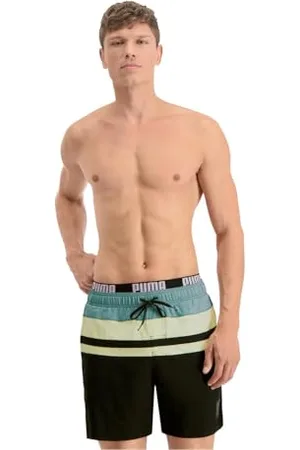 PUMA Herren Heritage Stripe Mid Boardshorts, , S EU