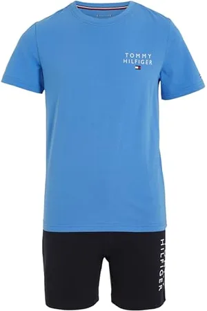 Tommy Hilfiger Jungen Pyjama-Set Basic Kurz, , 8-10 Jahre