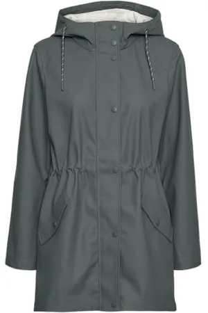 VERO MODA Damen Regenjacke VMMalou wasserabweisender Parka mit Kapuze 10266982 XL