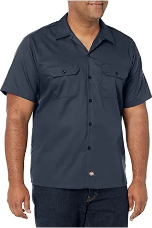 Dickies Herren Short-Sleeve Flex Work Shirt Slim Fit Hemd mit Button-Down-Kragen, , Mittel