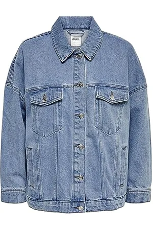 ONLY Damen Onlsafe Caroline Oversize Dnmjacket Noos Jeansjacke, , L EU