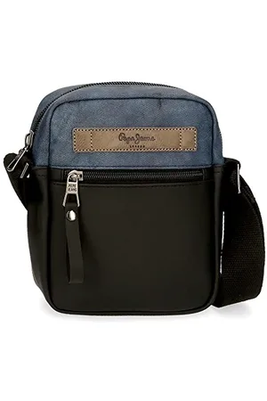 Pepe Jeans Ozeanblaue Umhängetasche 15x19,5x6 cm Polyester mit Kunstlederdetails