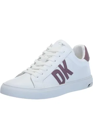 DKNY Damen Abeni Sneaker, White/Mauve, 38 EU