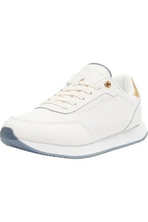 Tommy Hilfiger ESSENTIAL RUNNER METALLICS ( Niedriger Schnitt (Schuhe) Damen, Weiß (Ancient White), 41 EU