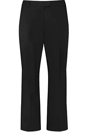 Gerry Weber Damen 7/8 Hose mit Bügelfalten unifarben 7/8 Länge 44