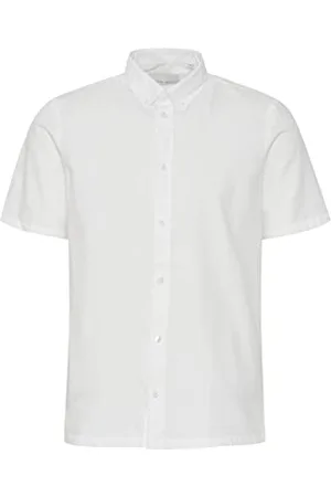 Casual Friday CFAnton fil a fil Shirt Herren Kurzarmhemd Herrenhemd Hemd Button-Down-Kragen Unifarben Regular Fit, Größe:2XL, Farbe: