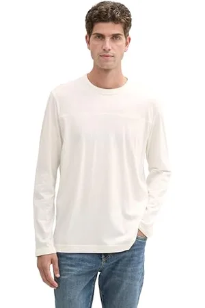 TOM TAILOR Herren Longsleeve mit Ziernaht, , L