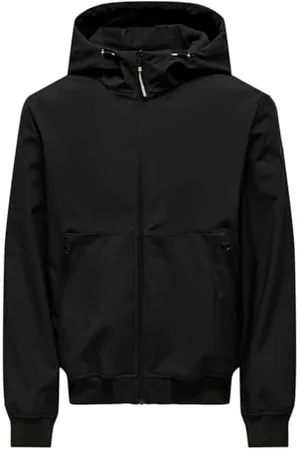 Only & Sons Herren ONSBOWIE Softshell Bomber OTW Softshelljacke, Black, L