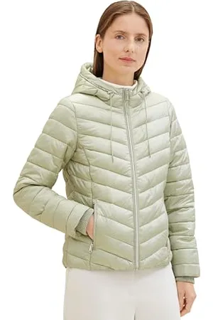 TOM TAILOR Damen Lightweight Steppjacke mit Kapuze, , XXL